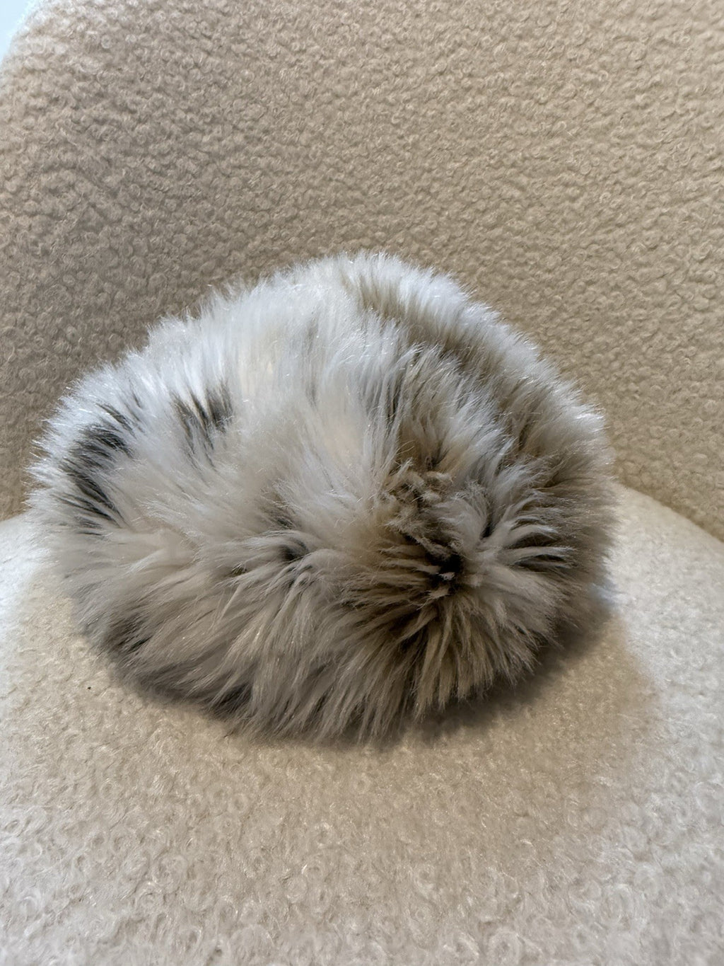 Faux Fur Satin Lined Beret Winter Hat - One Size