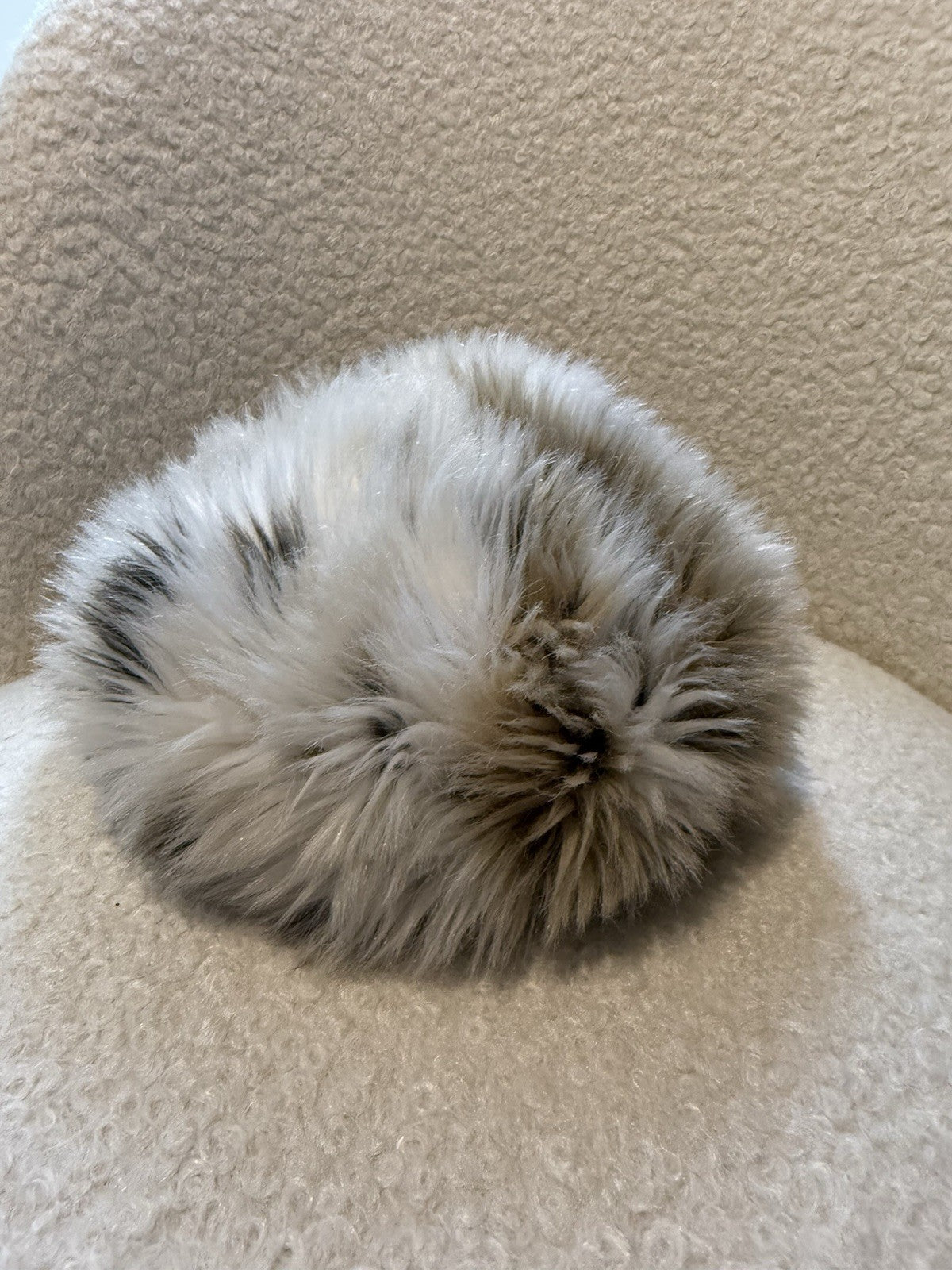 Faux Fur Satin Lined Beret Winter Hat - One Size