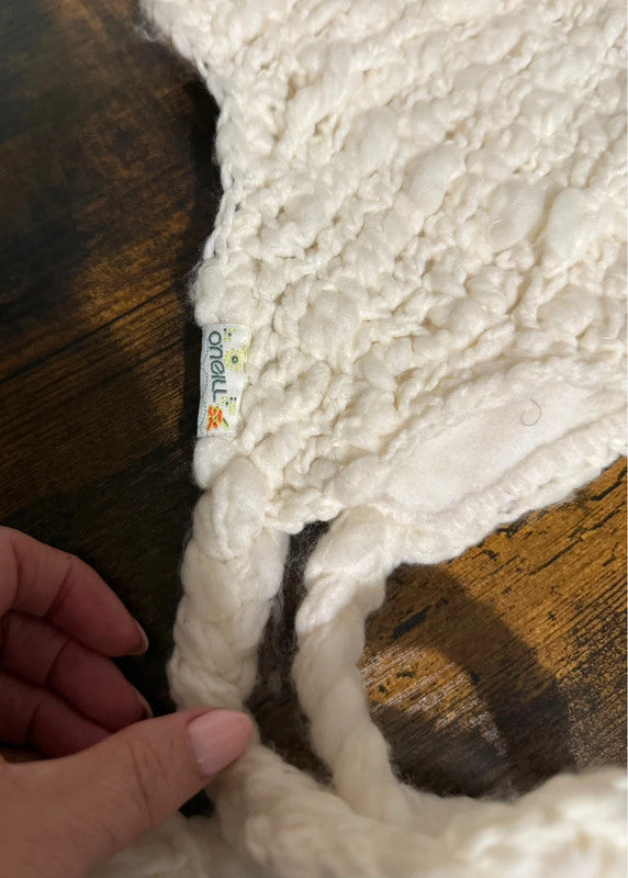 O'Neill Knitted Ivory Beanie Hat One Size