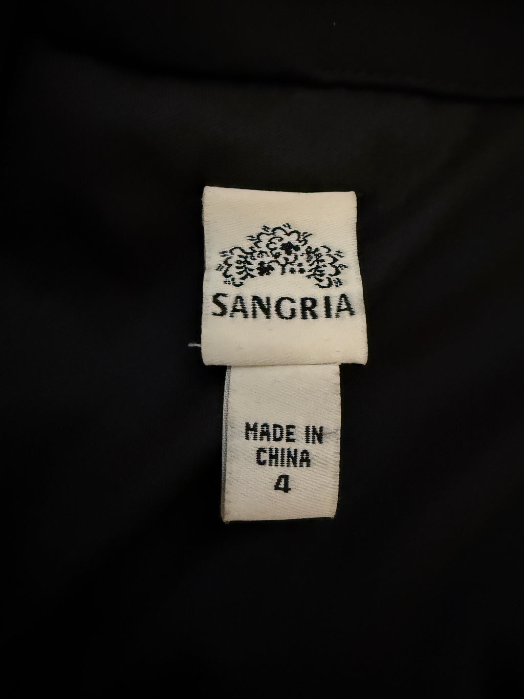 Sangria Black Beaded Neckline Empire Waist Midi Dress UK8 US4