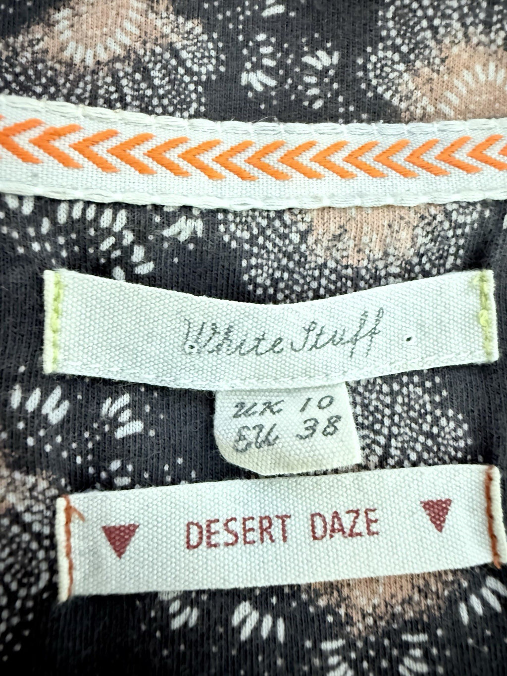 White Stuff ‘Desert Daze’ Grey Knee Length Dress - UK10