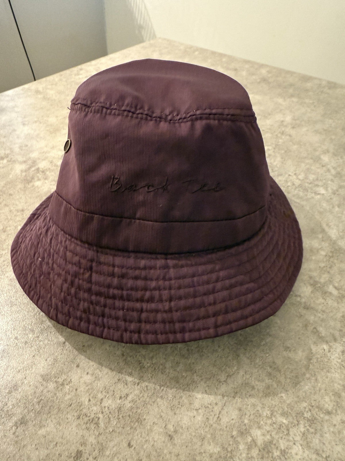 Backtee Golf Performance Plum Showerproof Bucket Hat - Small