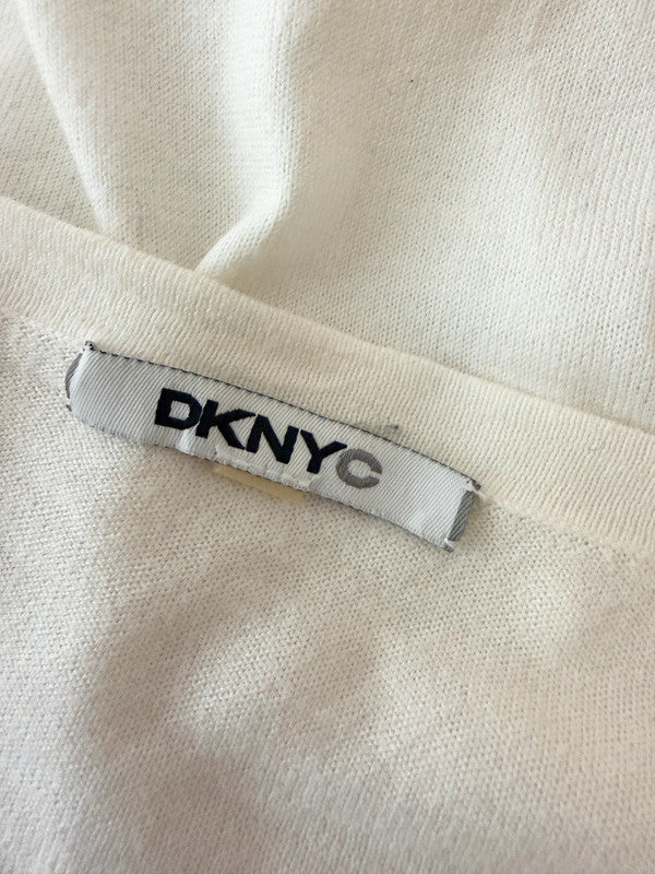 DKNY White Knit Top  - Medium