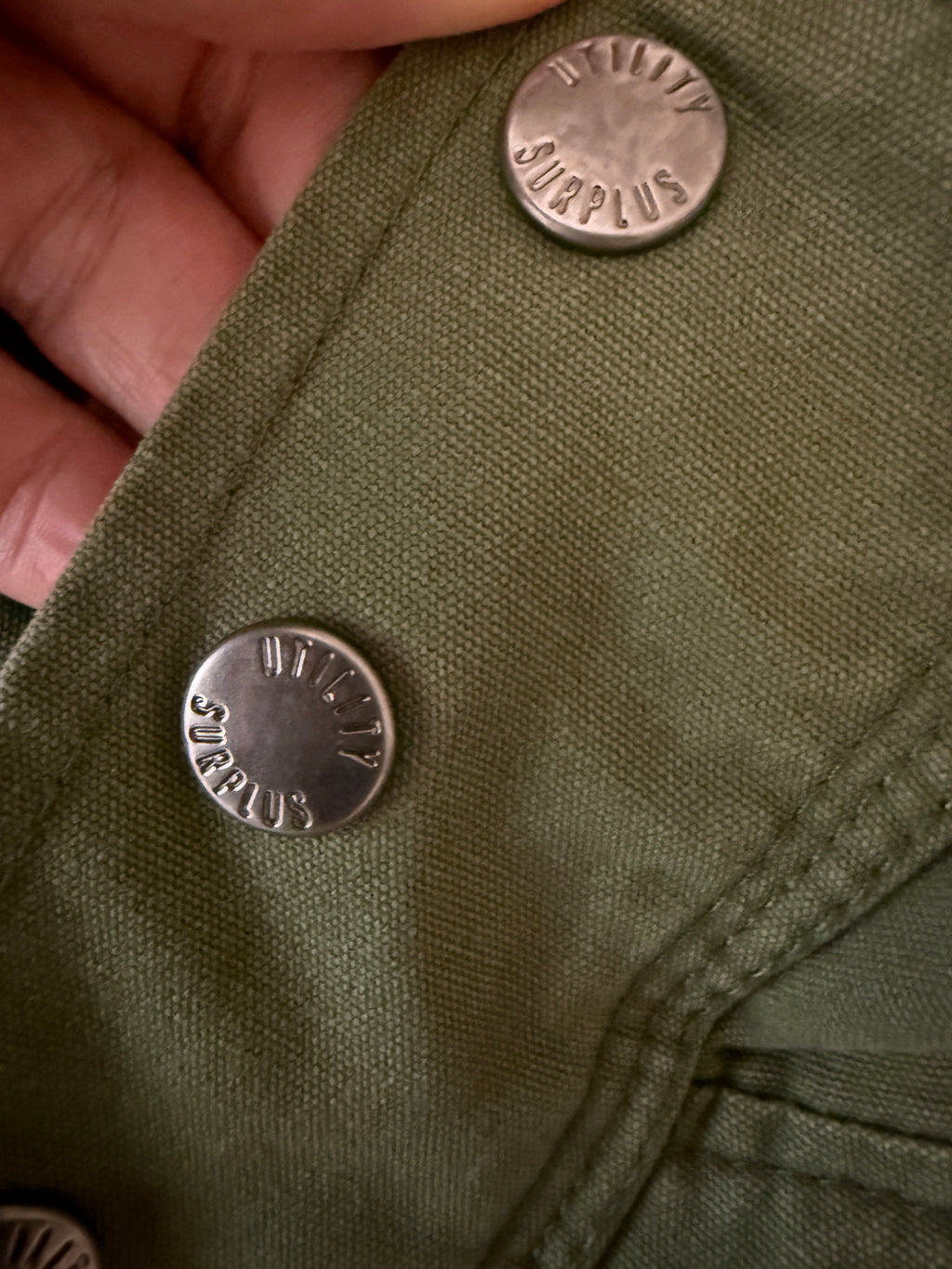 Cotton On Utility Surplus Khaki Quilted Parka - Small