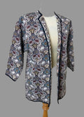 Zara Trafaluc Tapestry Jacket Boho Paisley Floral Quilted Duster Medium