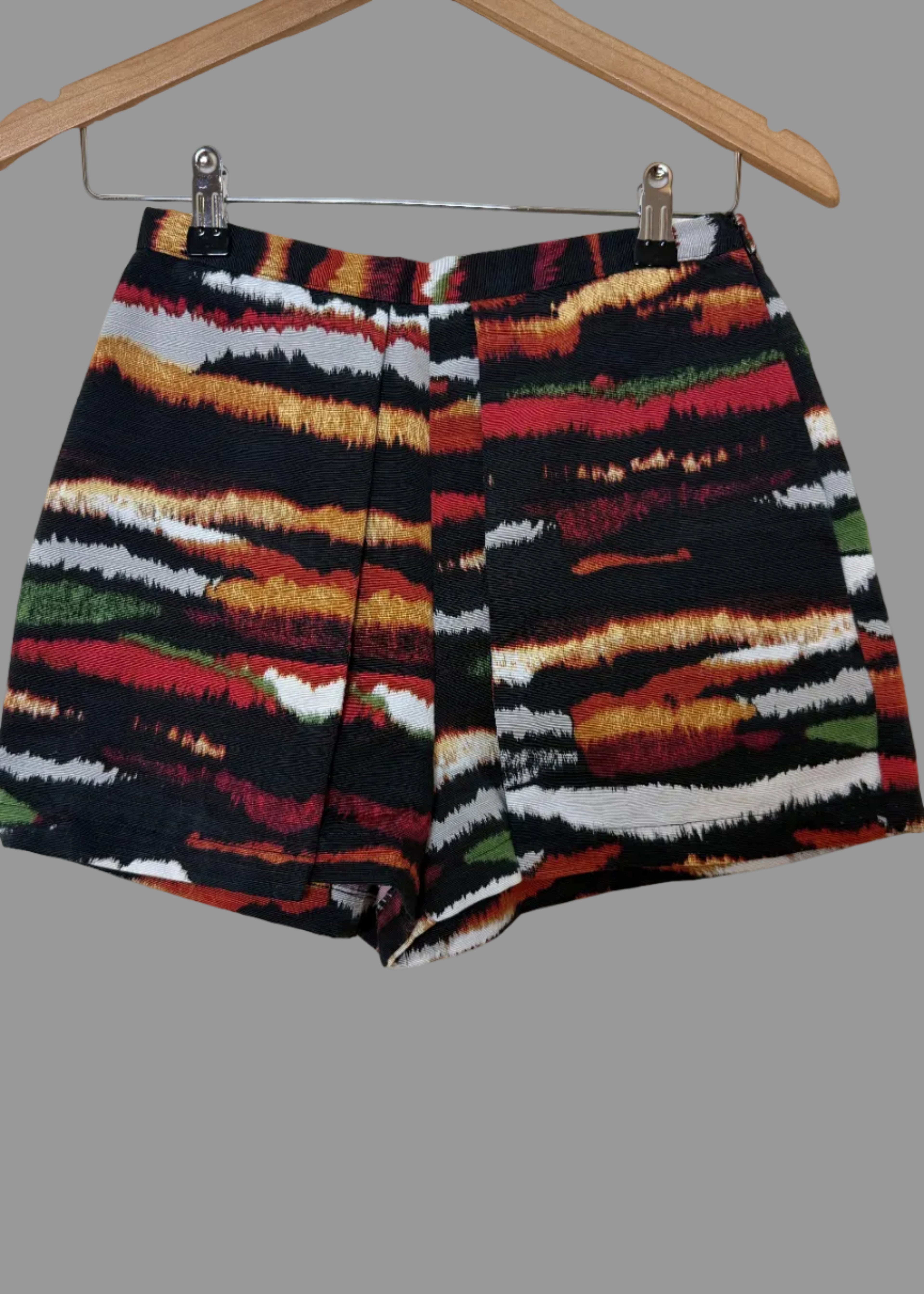 Topshop Multicolour Patterned High Waisted Skort Size UK 8