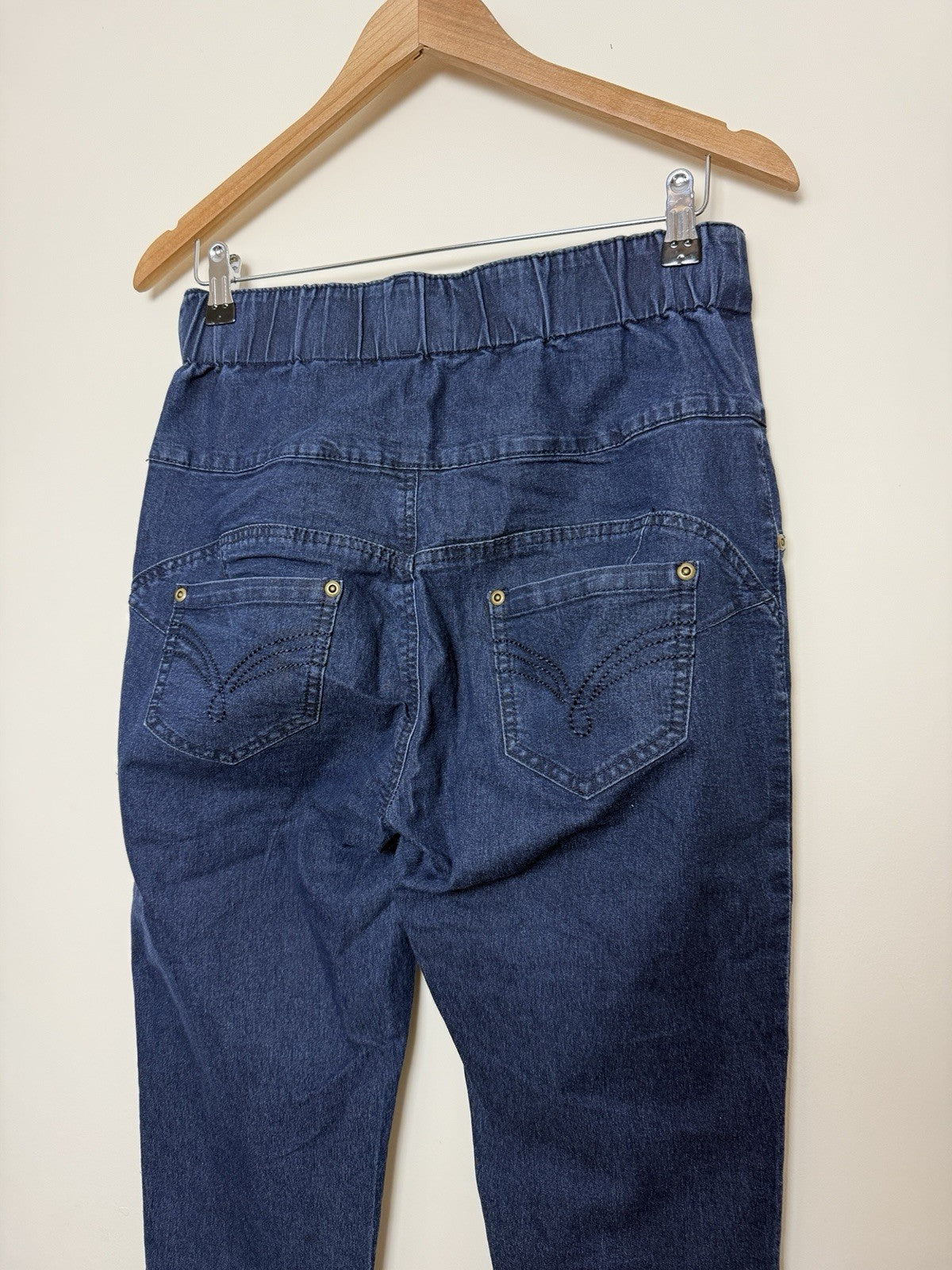 Avon Maternity Elasticated Waist Stretch Blue Jeggings - UK10/12