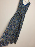 Thought Floral Ditsy Jumpsuit Wide Leg Boho V Neck UK 12