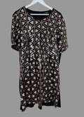 Quiz Geometric Sequin Party Dress Rose Gold Black UK24 Short Sleeve