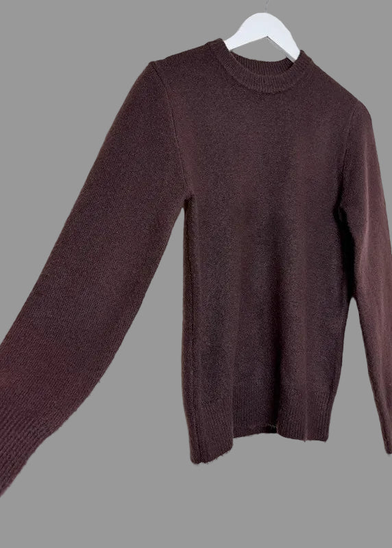 River Island Men's Red Brown Crew Neck Jumper - XS