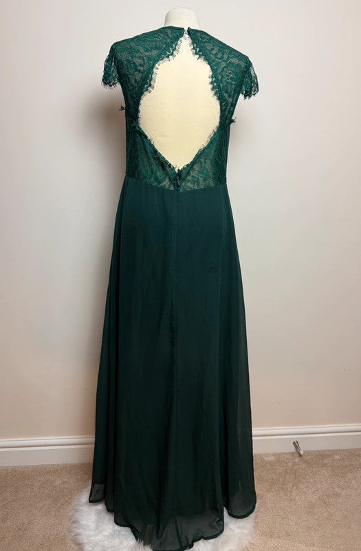 JJ's House Emerald Green Full Length Ballgown - Size 12