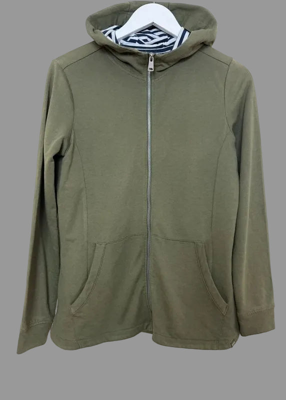 Regatta Bayletta Women’s Hoodie UK12 – Khaki Green Full Zip Casual Jacket