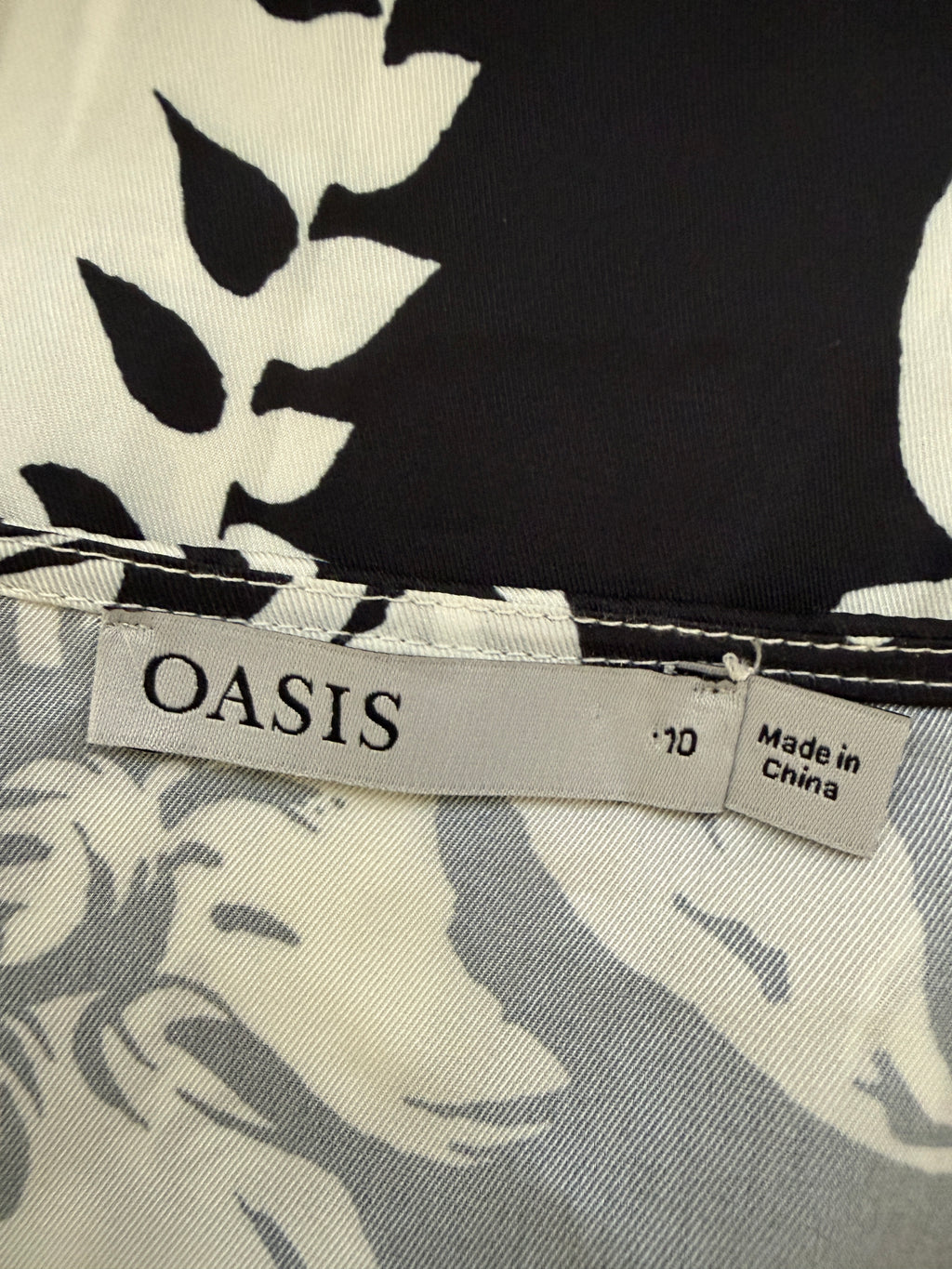 Oasis Yellow Black Floral Playsuit UK 10 Puff Sleeve Cut Out Tie Front