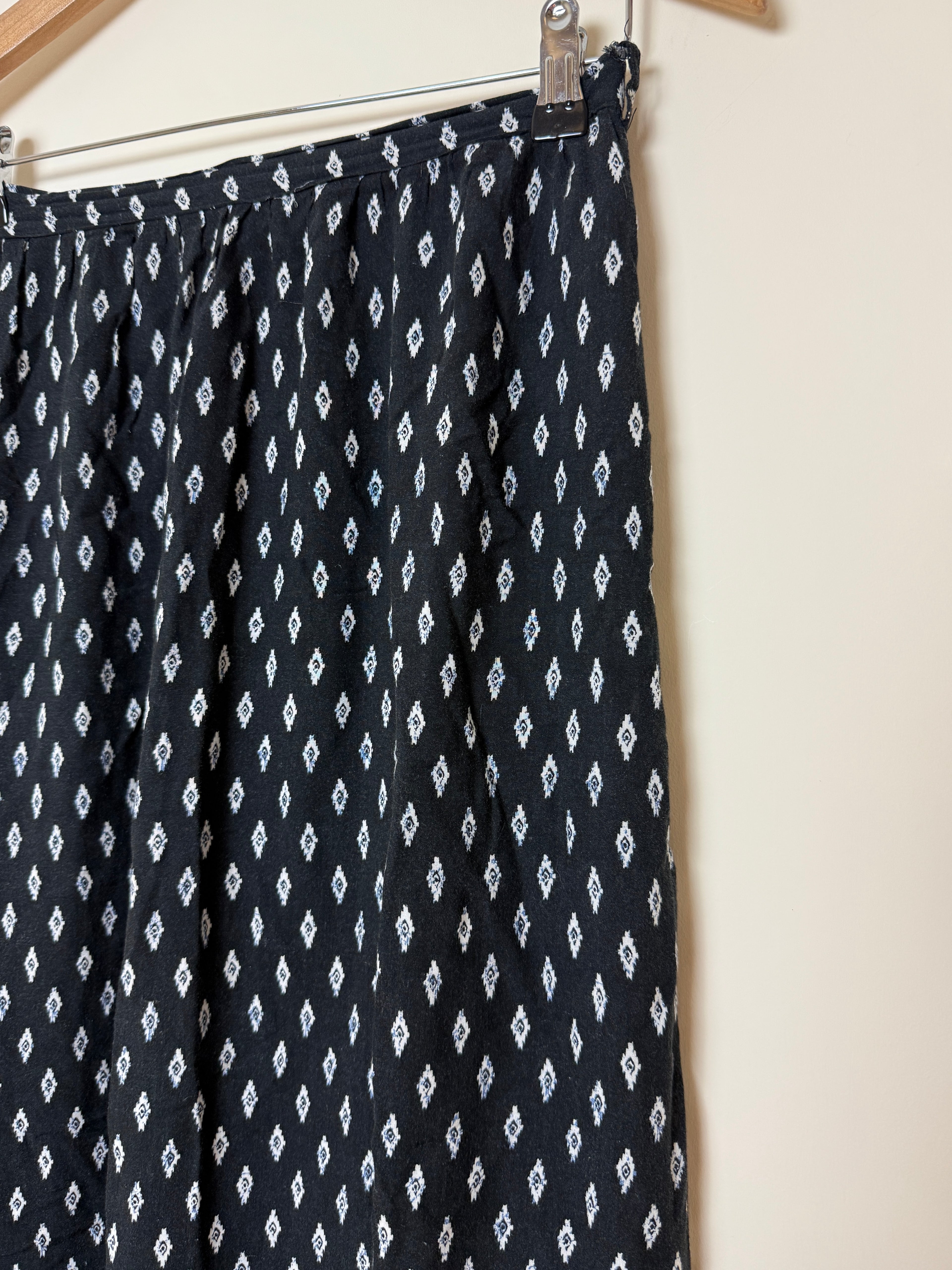 New Look Black Boho Maxi Skirt Size UK 8