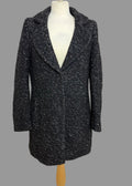 Clockhouse At C&A Black Wool Blend  Coat - UK10