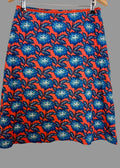 Seasalt Cornwall Floral Red/Blue Needlecord A Line Skirt - UK10
