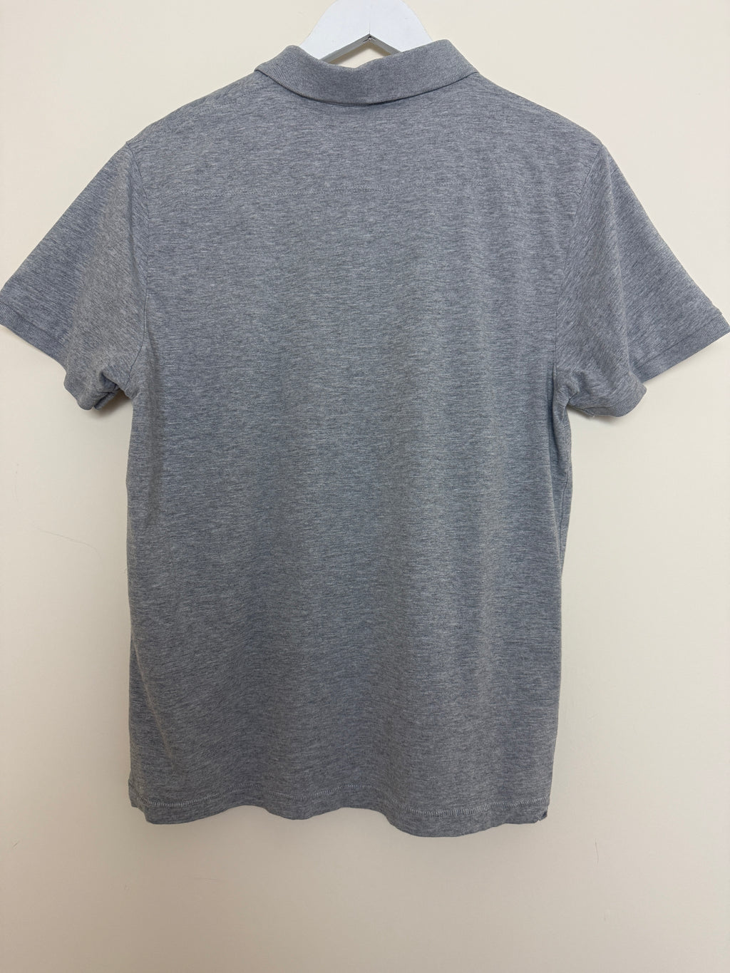 French Connection Grey Cotton Polo Shirt XL Classic Short Sleeve