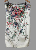Monsoon Floral Bird Print Strapless Dress – Beaded Occasion Dress – UK 18