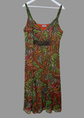 Per Una Tropical Beaded Midi Slip Dress UK18 Long Length