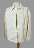 Stradivarius Lemon Shacket Oversized Stud Button Denim Jacket Small