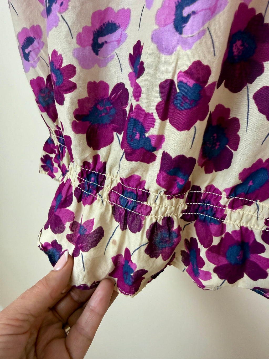 Rocha John Rocha Floral Cotton Blouse UK 16