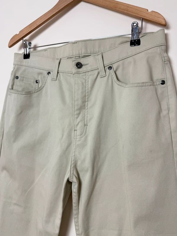 M&S Beige Straight Leg Jeans W34 L31 Premium Grade Denim