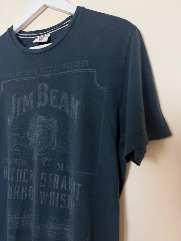 Jim Beam Black Distressed Graphic Tshirt - Small