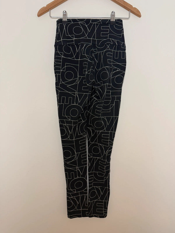 Mint Velvet Love Graphic Yoga Leggings - Small