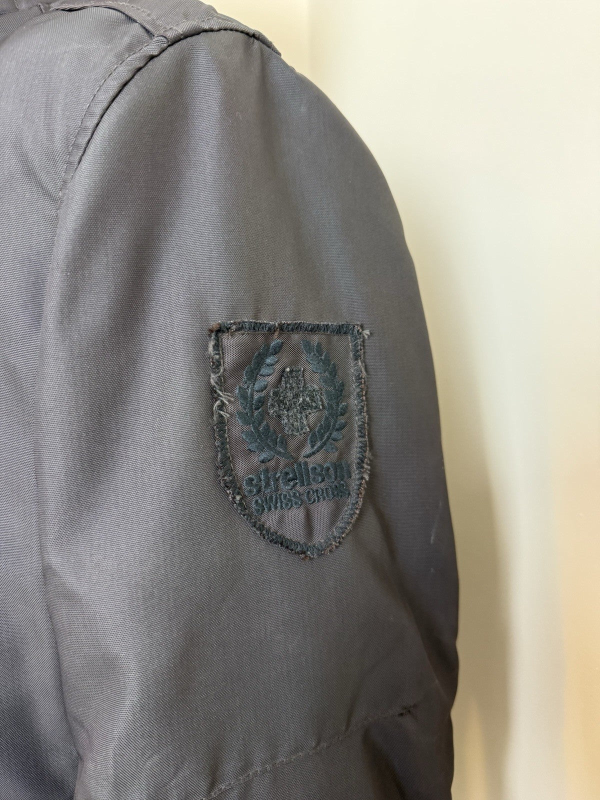 Strellson Swiss Cross Reloaded-W Wool Lined Wax Effect Charcoal Jacket Med