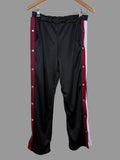 Nouvelle Collection Black Y2K Wide Leg Trousers UK 12 Side Stripe Tearaway