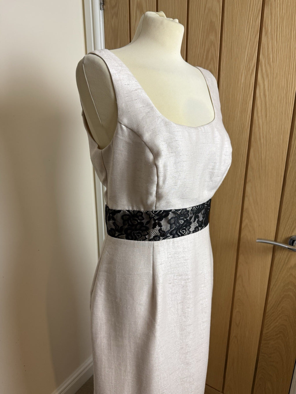 Michaela Louisa Champagne 2 Piece Occasion Dress & Bolero Jacket - Size 12