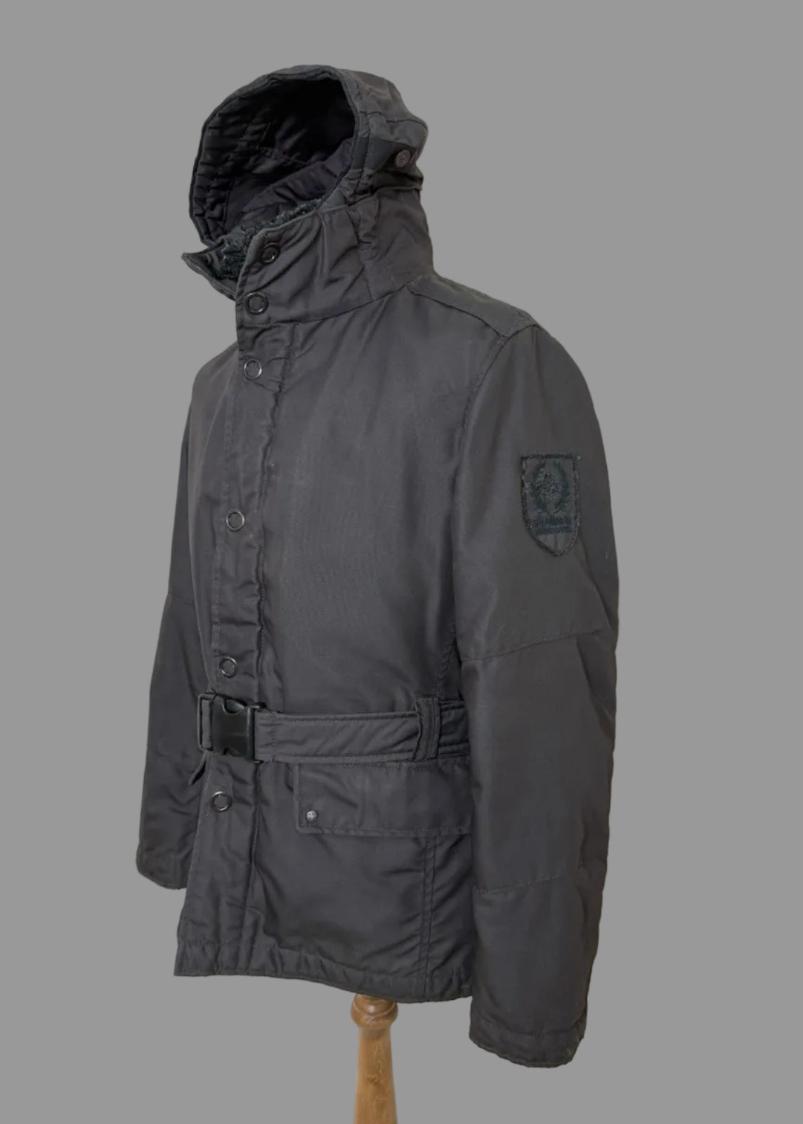 Strellson Swiss Cross Reloaded-W Wool Lined Wax Effect Charcoal Jacket Med