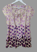 Rocha John Rocha Floral Cotton Blouse UK 16