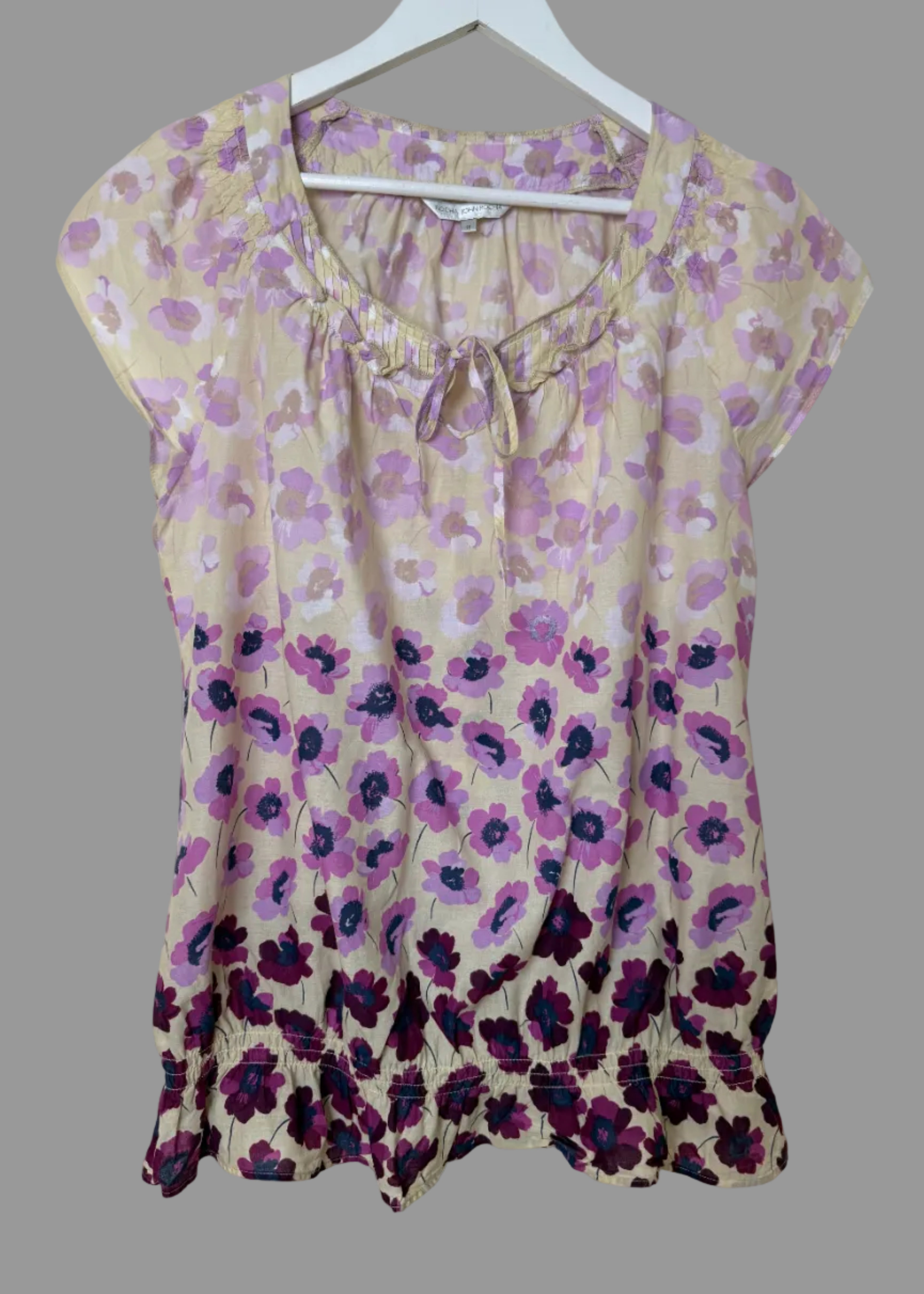 Rocha John Rocha Floral Cotton Blouse UK 16
